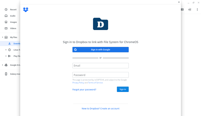 Firmar en Dropbox desde Chromebook