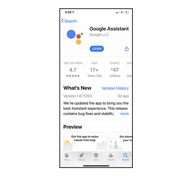 Instale el Asistente de Google