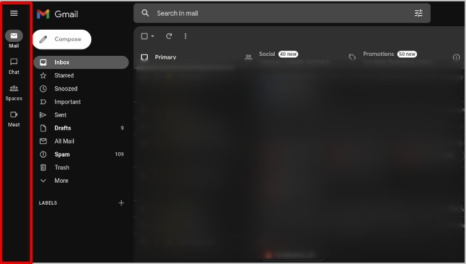 Google Chat y conocer opciones en el nuevo panel lateral de Gmail