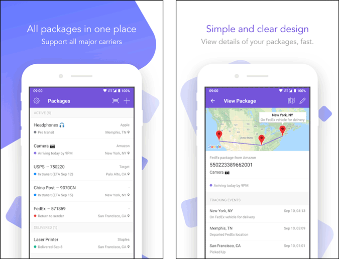 Onetracker App ui