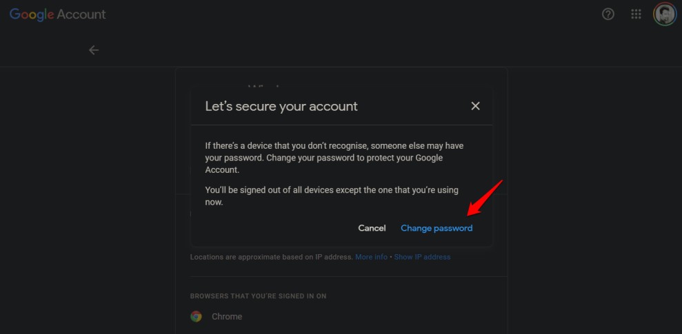 Dispositivo desconocido en la cuenta de Google
