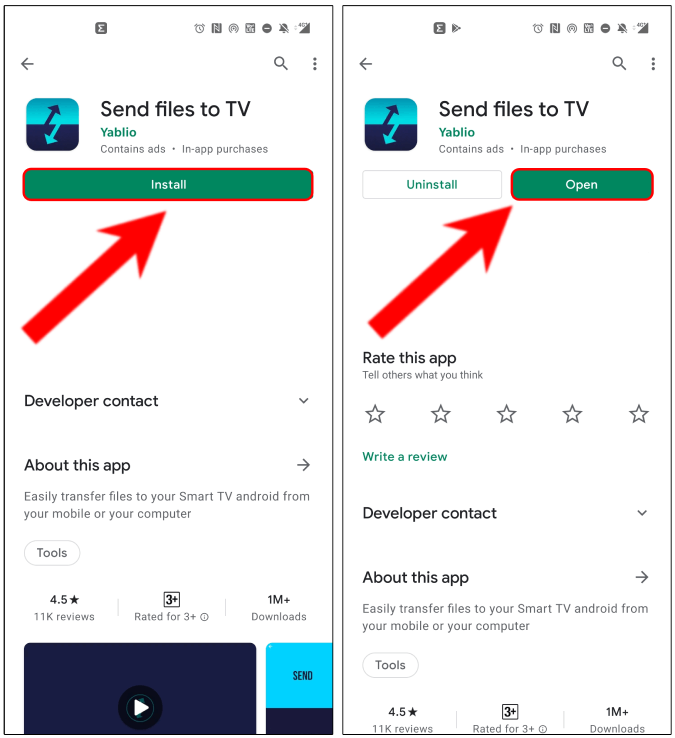 Enviar archivos a TV-play-store