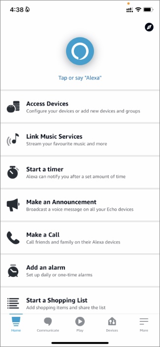 Establecer ID de voz en la aplicación Alexa