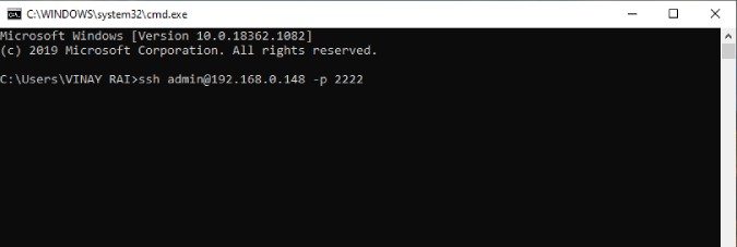 ssh-command-cmd