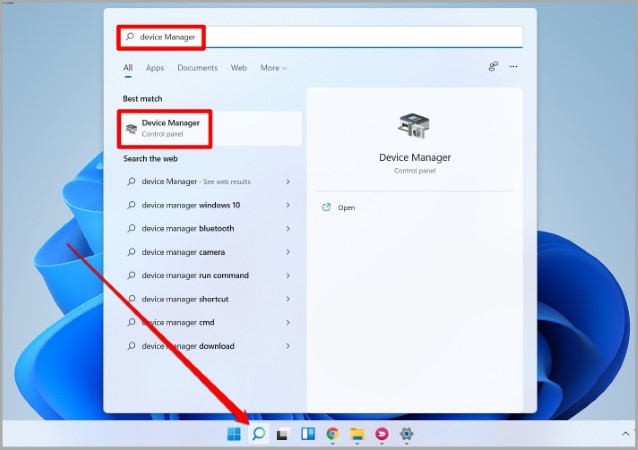 Abrir administrador de dispositivos