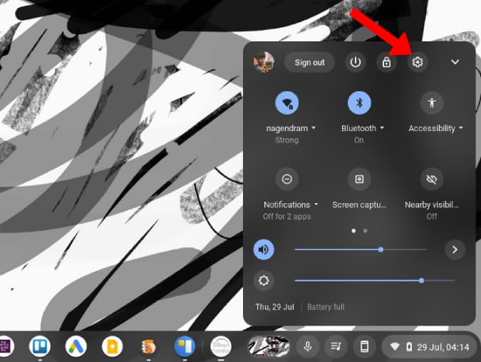 Configuración de apertura en Chrome OS