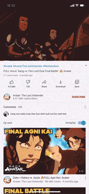YouTube en Pip