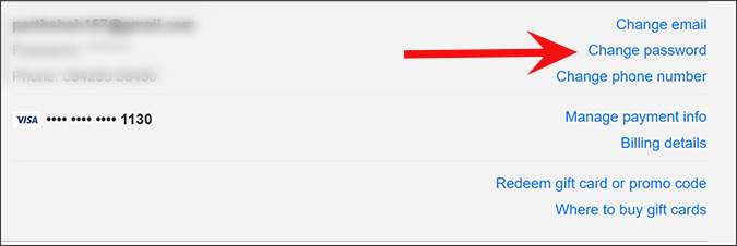 Cambiar la contraseña de Netflix