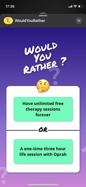 ¿Prefieres jugar por iMessage?