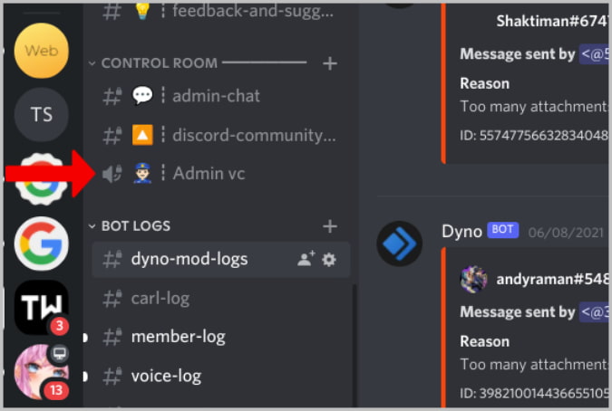 Canal de voz bloqueado en Discord