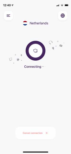 Pruebe con otro servidor VPN en iPhone