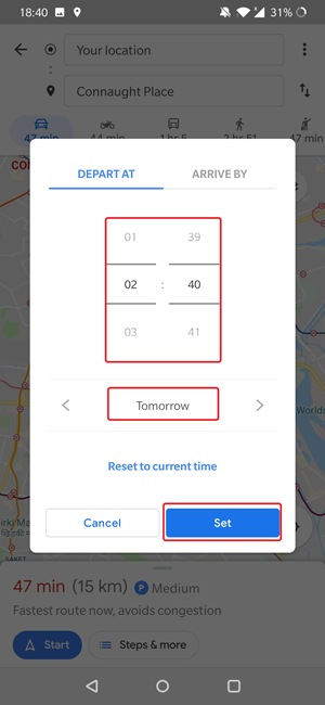 Google Maps predice el tráfico