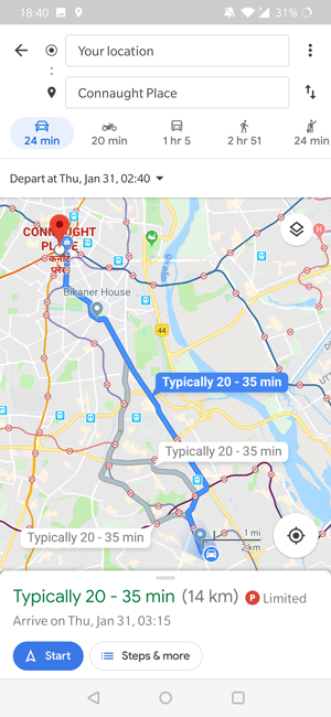 Google Maps predice el tráfico