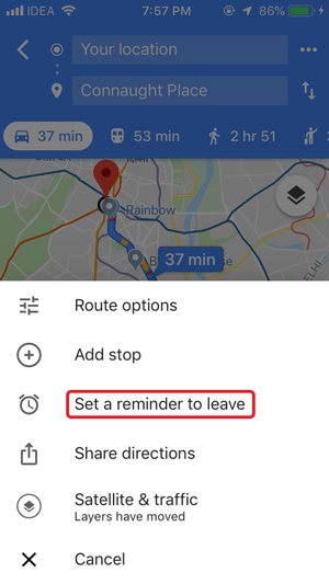 Google Maps Traffic Records iPhone