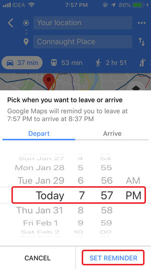 Google Maps Traffic Records iPhone