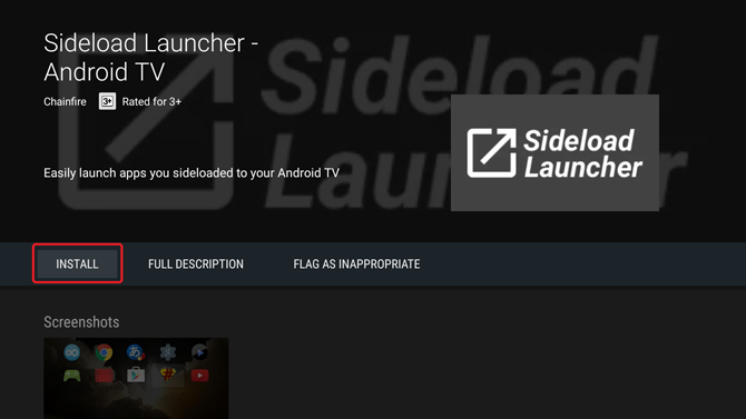 Abrir el lanzador Sideload