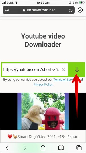Sitio web de Video Sitio web de Video de YouTube Shorts Descargar