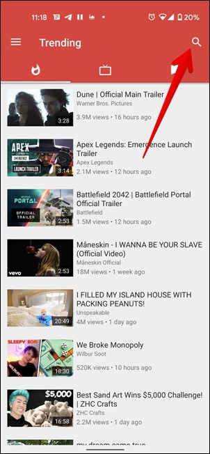 Shorts de YouTube 11 Descargar usando nuevo tubo