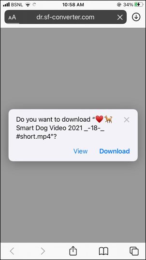 YouTube Shorts iPhone