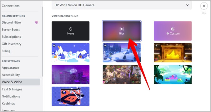 Discord Video Background Desfloque