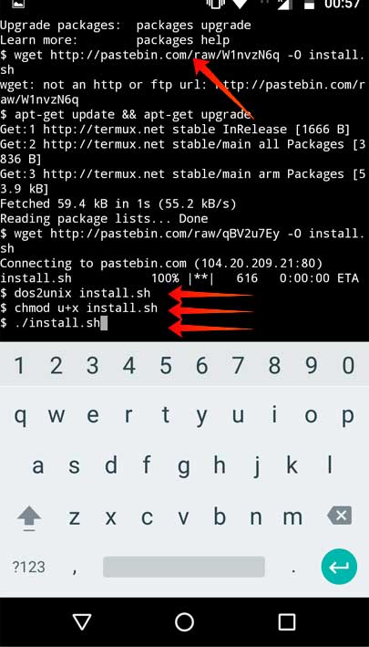 Convierta el video en Android con FFMPEG usando Termux