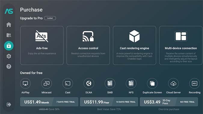 Aircreen Pro en Fire TV Stick