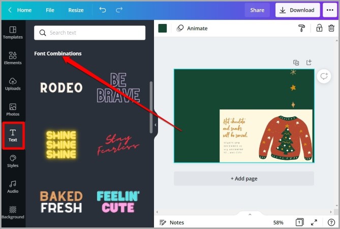 Combinaciones de fuentes en Canva
