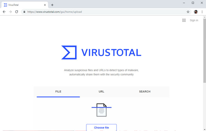 Los mejores sitios web para Android ENCHUSAST- Virustotal
