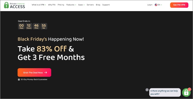 Acceso privado a Internet VPN Black Friday Deal