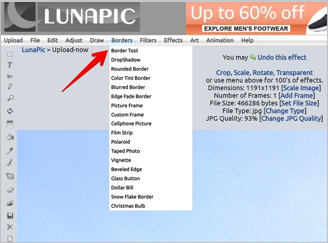 Borde lunapic lunapic border lunapic