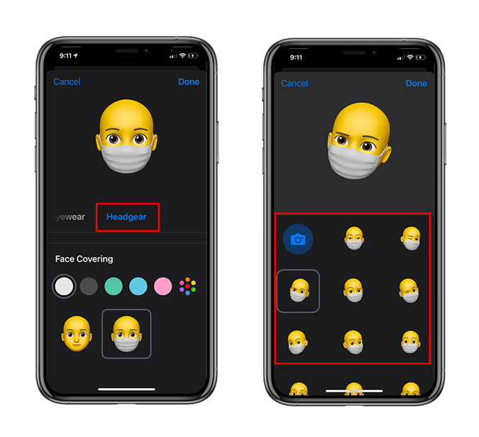 Cómo agregar máscara facial a Memoji en iOS 14