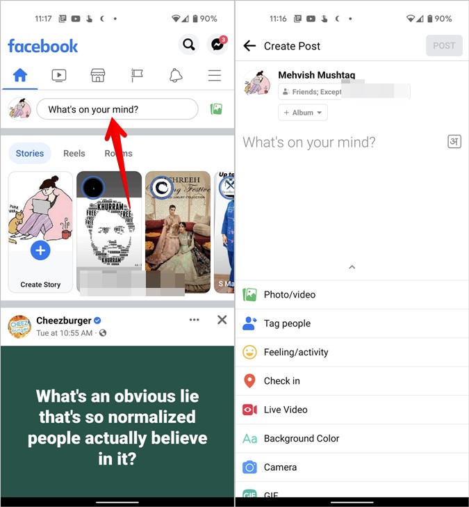 Símbolos e ícono de Facebook.
