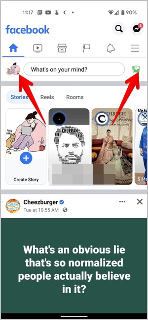 Figura de símbolos de Facebook y álbumes de ícono Foto de perfil