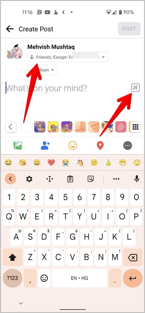 Símbolos de Facebook e ícono ¿Qué hay en el lenguaje mental?