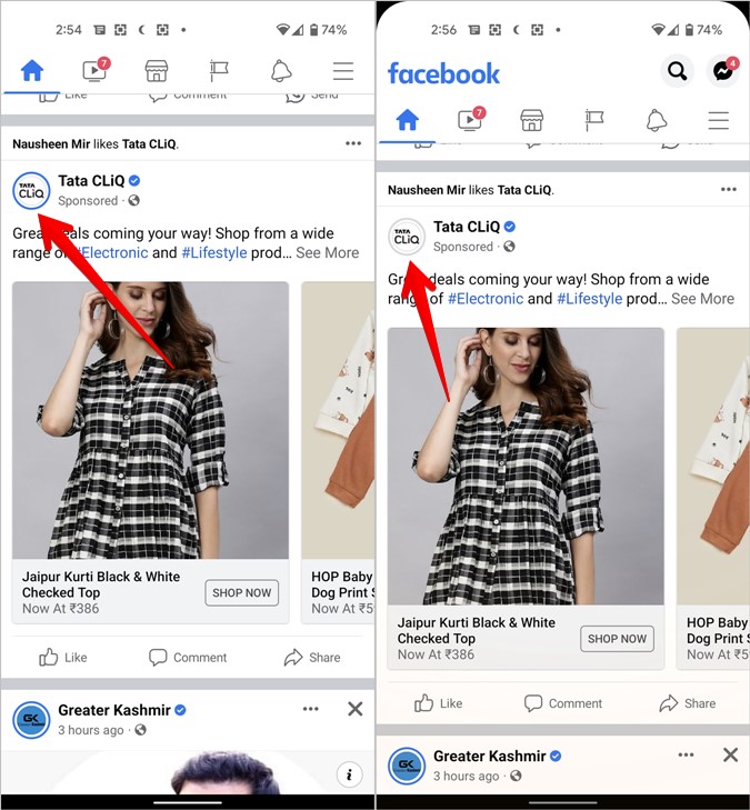 Foto de perfil de símbolos de Facebook