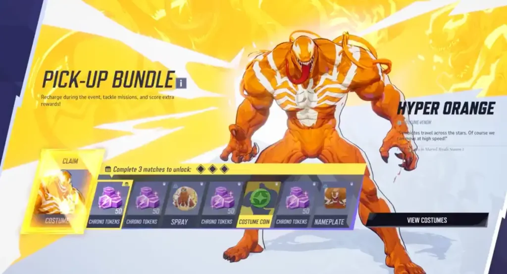 ¿Qué está incluido en el paquete de Venom Hyper Orange?