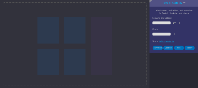 Aplicación web de Twitch Theatre