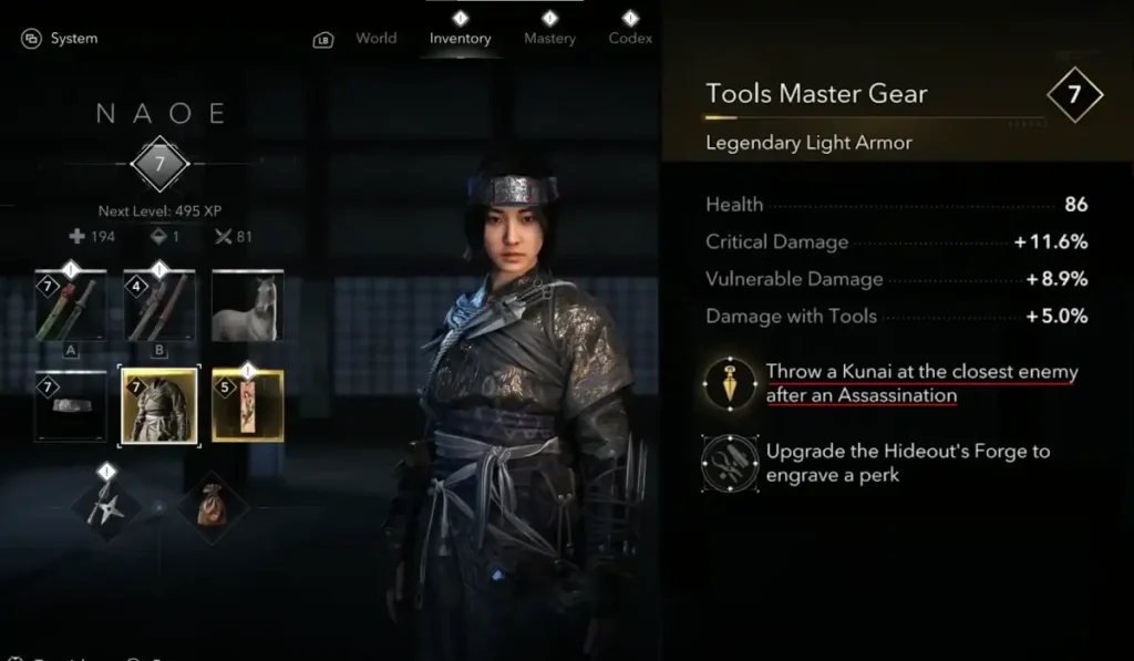 Las mejores armaduras Early sets Assassin's Creed Shadows
