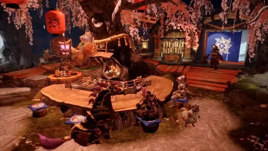 Monster Hunter Wilds recolectando centro
