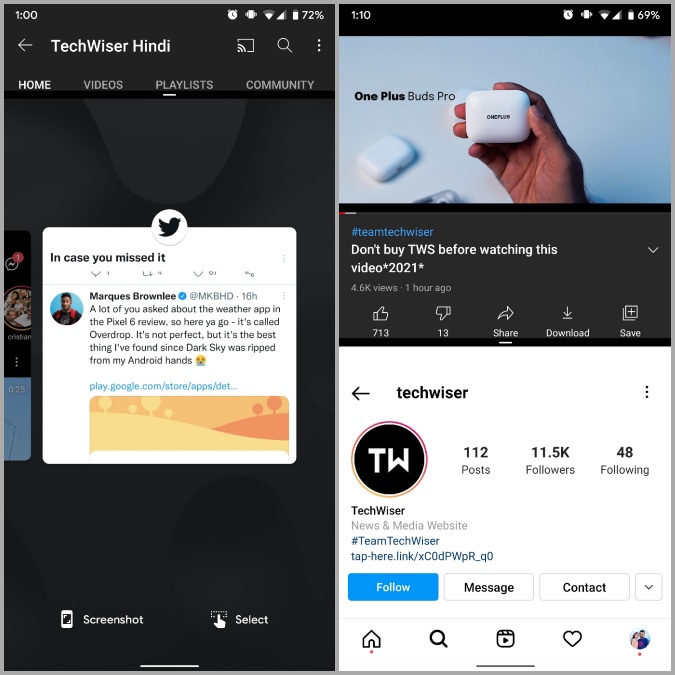 Dos aplicaciones a la vez en Android