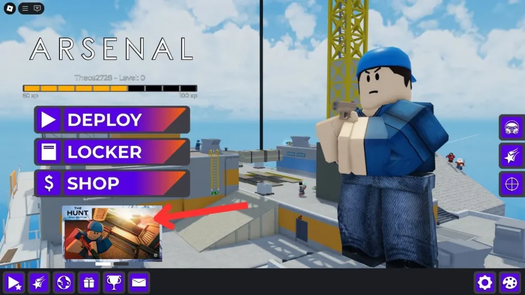 Lobby de búsqueda de arsenal Hunt