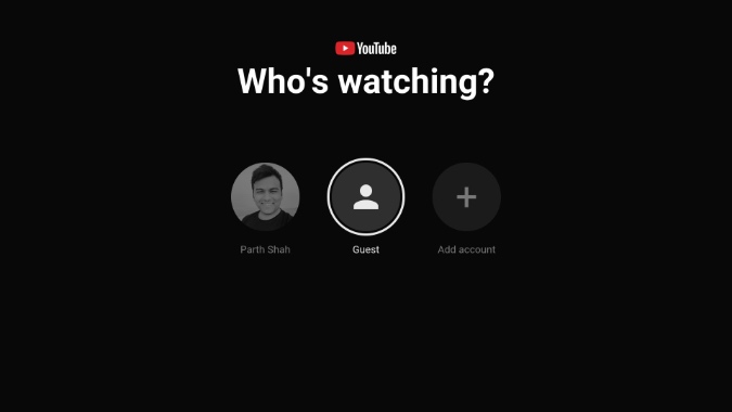 Cuenta de invitado en Fire TV Stick YouTube