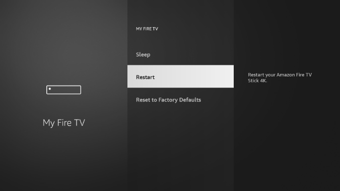 reiniciar Fire TV Stick
