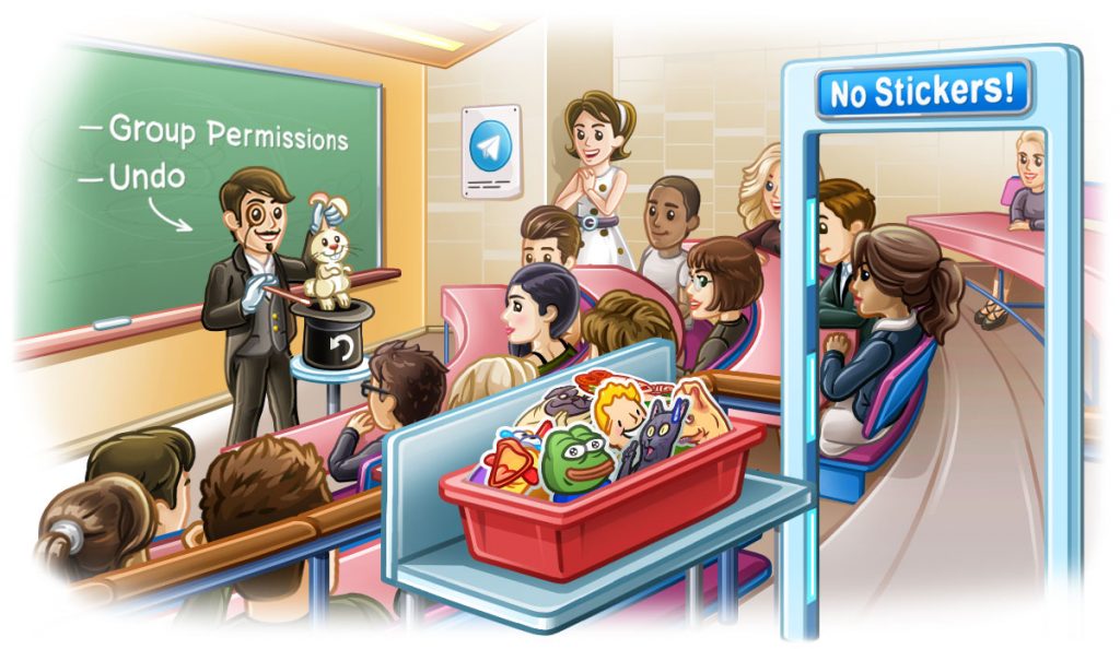 pegatinas de telegrama
