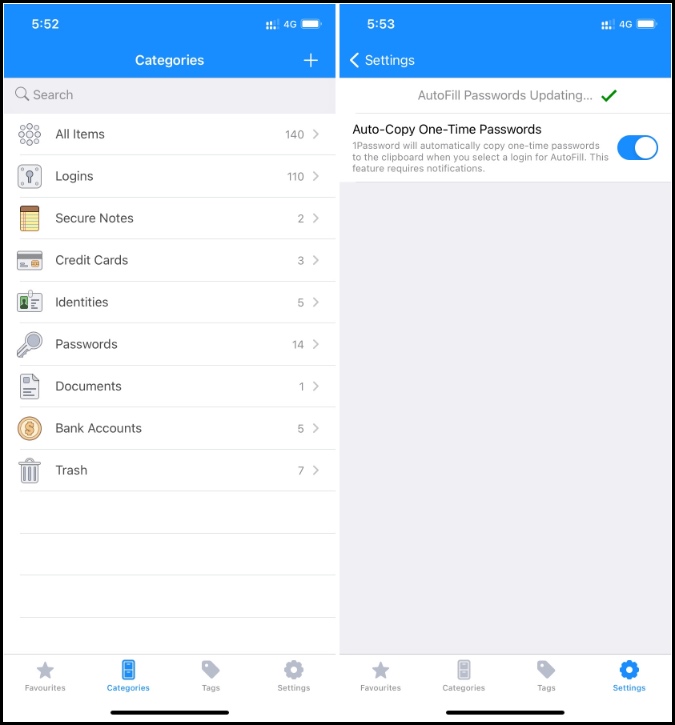 Aplicación IOS de 1 paso de paso