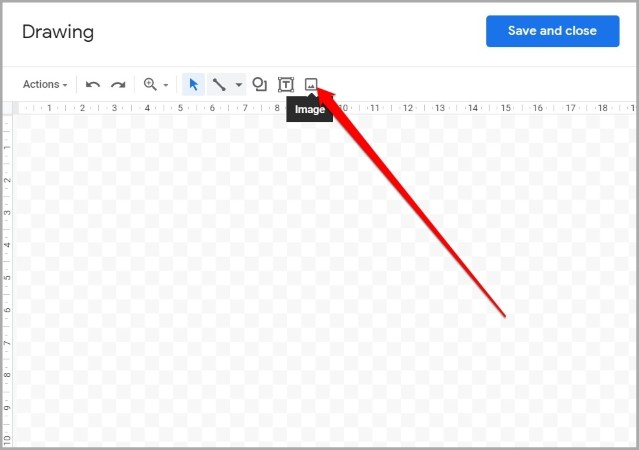 Insertar imagen en el dibujo de Google