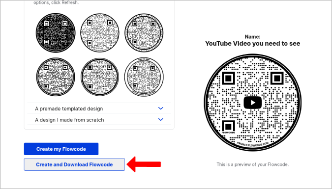 Descargar el código de flujo creado