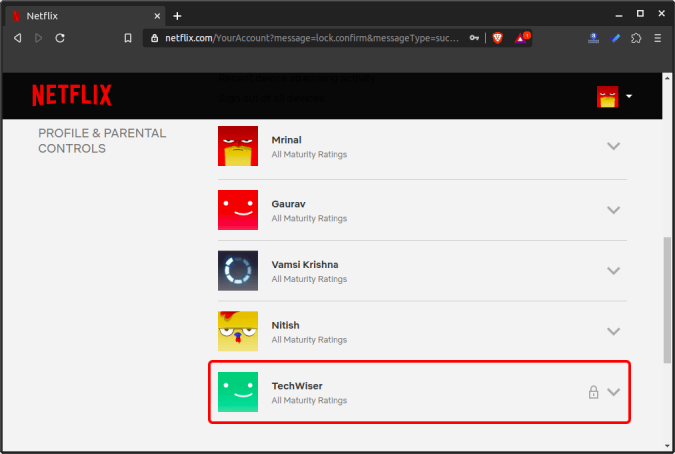 perfil_lock_inside_account_settings - Cómo configurar los controles parentales en Netflix