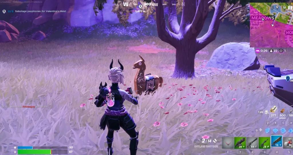 Cómo encontrar llamas doradas en Fortnite