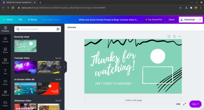 canva-youtube-outro-plemado-editor